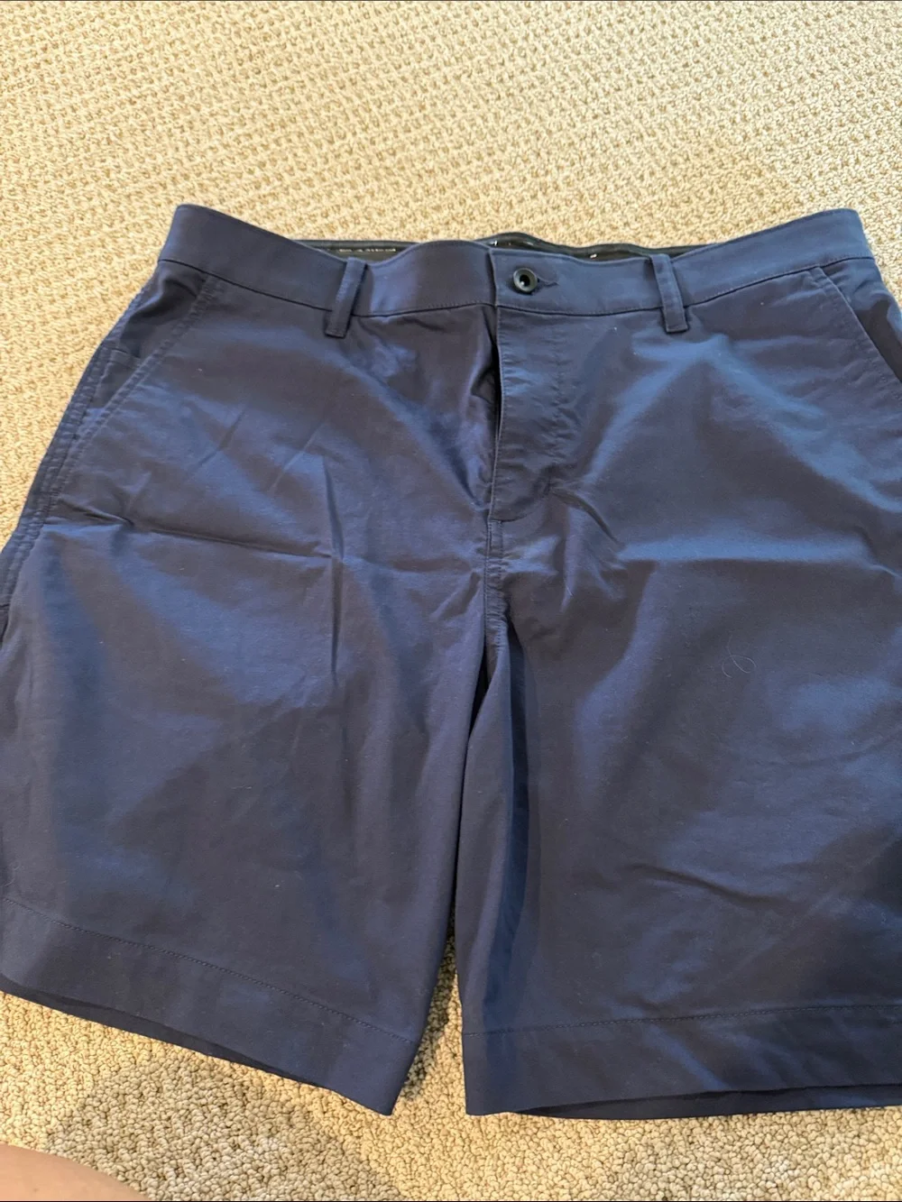 Nike Men's Navy Flat-Front Performance Shorts